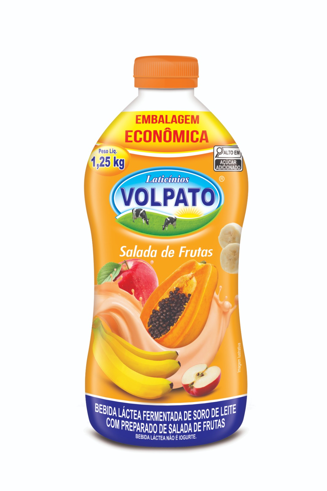 Bebida Láctea Garrafa Sabor Salada de Fruta 1,25Kg